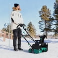 thumbnail image 2 of EDTara 20 Inch Corded Electric Snow Blower, 15-Amp Motor, 25 ft Throw Distance, 180° Rotating Chute, Dual LED Lights, Adjustable Handle for Driveways & Walkways, 2 of 7