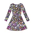 thumbnail image 2 of Robe Fille Halloween Citrouille Lanterne Ghost Costume Robe 4 Ans, 2 of 7