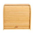 thumbnail image 1 of Siruishop Bamboo Bread Box Bread Bin Bread Holder Coffee Tea Sugar Container Roll Top Kitchen Canisters for Kitchen Counter Bakery Cups, 1 of 8