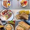 thumbnail image 1 of 2X Grilled Sandwich Maker,Bread Toast Breakfast Machine,Hot Sandwich Pan, Aluminum Flip Pan,Kitchen Tool, 1 of 5