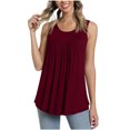thumbnail image 2 of LSLJS Débardeurs pour Femmes Blouse d'Été Décontractée Sans Manches pour Femmes Hauts à Col Rond T-Shirt Uni Gilet pour Femmes, 2 of 6