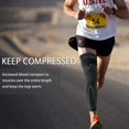 thumbnail image 2 of Manchons de Jambe Complets Longs Manchon de Compression pour Jambe Manchons de Genou Protège-Jambes, pour Homme Femme Basketball, Arthrite Cyclisme Sport Football, Réduit les Varices et l'Enflure des Jambes (Paire), 2 of 8