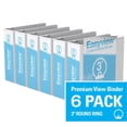 thumbnail image 1 of Davis Group, Easyview Premium, Round Ring, Customizable, View Binder, 6 Pack, 3", 1 of 3