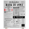thumbnail image 1 of The Party Post 32nd Birthday Party Decorations Poster Born in 1992, 1 of 5