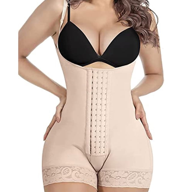Hi,Fancy Postpartum Waist Trainer Adjustable High Compression Belly Modeling Strap Party Female Fat Burning Corset Shapewear Skin Color S