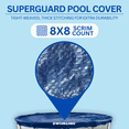 thumbnail image 2 of Swimline 24' Super Guard Round Above Ground Swimming Winter Cover (Pool Cover Only), 2 of 8