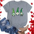 thumbnail image 1 of T-shirts de la Saint-Patrick pour Femmes Mode Saint-Patrick Imprimé Col Rond Manches Courtes T-Shirt Décontracté Haut Saint-Patrick, 1 of 4