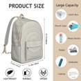 thumbnail image 4 of Zen Meditation Mandala Pattern Backpack for Women, Traditional Boho Style School Daypack with Artistic Ethnic Ornament, 4 of 5
