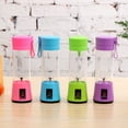 thumbnail image 3 of Mistaha 380ml Portable USB Juicer Cup Handheld Rechargeable Fruit Maker Blender 6 Blades (Green), 3 of 8