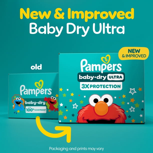 Pampers Baby Dry Ultra Diapers, Size 2 (12-18 lbs), Absorbent