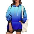 thumbnail image 4 of Besolor Oversized Sweatshirt for Women Fall Plus Size Long Sleeve Gradient Color Hoodies Baggy Clothes for Ladies, 4 of 7
