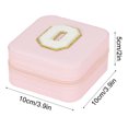 thumbnail image 3 of TopLLC 26 Letters Earring Jewelry Display Storage Box Case Organizer Flannel Tray Holder Gift on Clearance, 3 of 3