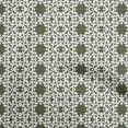 thumbnail image 1 of oneOone Rayon Olive Green Fabric Asian Floral Block Craft Projects Decor Fabric Printed By The Yard 56 Inch Wide, 1 of 5