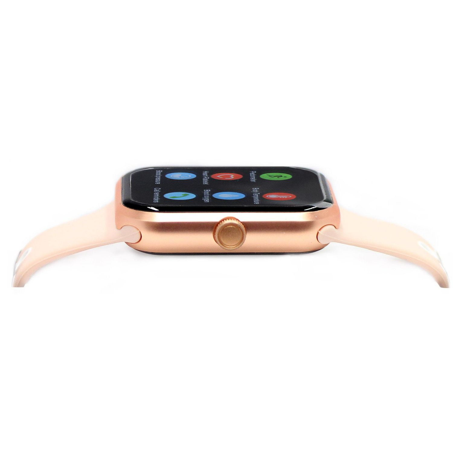 Montre numerique Discovery rose à bracelet Fastwrap en nylon