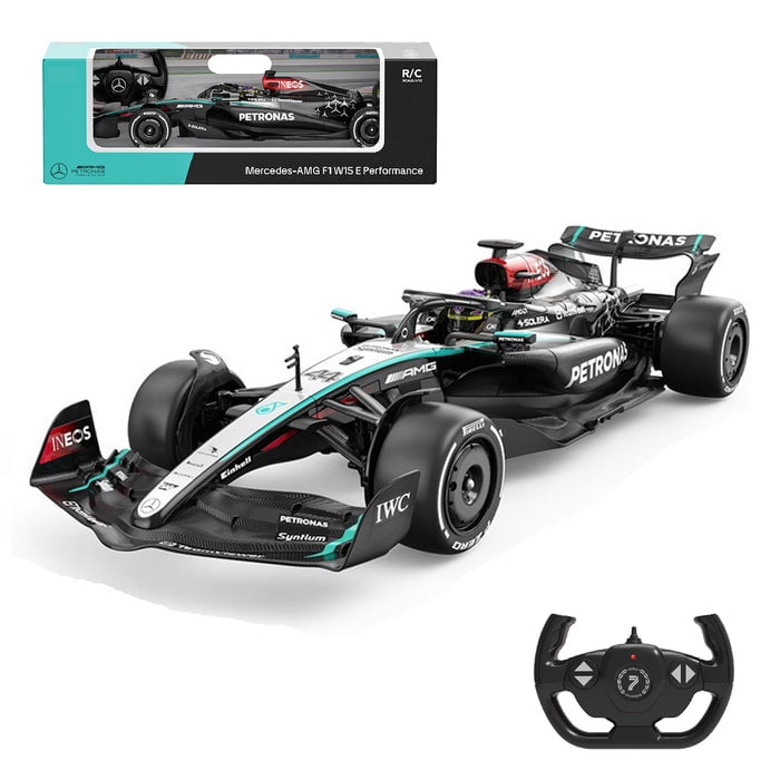 Mercedes-Benz F1 W15 RC Car 1:12 Scale Licensed Formula 1 Remote Control Car with 2.4GHz, Official F1 Race Car Toy for Kids & Adults