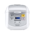 thumbnail image 1 of Panasonic SRZC075W Multi-Function Rice Cooker with 8 Auto Cook Programs and Keep Warm Function, White, 1 of 6