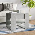 thumbnail image 1 of vidaXL Coffee Table Concrete Grey 55.5x55x45 cm Engineered Wood, 1 of 4