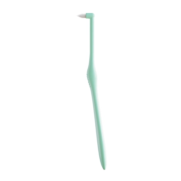 UsRHHA Orthodontic Tufted Interproximal Brush, Slim Tapered Tip Cleaner For Braces And Aligners, 60-Pack Interdental Brushes With Angled Handle For Teeth Grooves And Wisdom Teeth