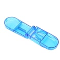 thumbnail image 1 of Coupe-pilules, Boîte de Rangement Professionnelle pour Pilules Stable Robuste Compacte Portable pour Patient pour Maison Voyage pour Activités Extérieures pour Personnes Âgées Bleu Transparent, 1 of 7