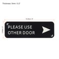 thumbnail image 2 of Unique Bargains Please Use Other Door Right Arrow Sign 6'x2' Self Adhesive Sticker Wall Plates Black 2 Pack, 2 of 6