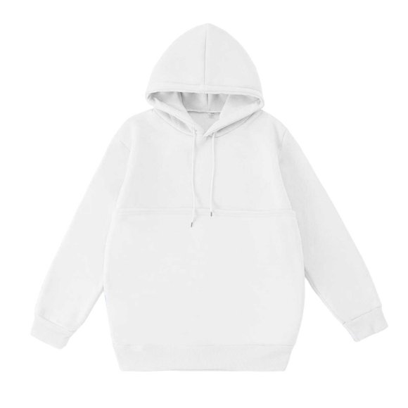 YWIYIUD Drawstring Hoodie for Women Long Sleeve Solid Color Fall and Winter Sweatshirt with Pet Pocket Soft and Comfortable Hoodie Tops for Women Casual Loose Clothes Streetwear S