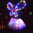 thumbnail image 2 of Jupe Tutu d'Halloween à DEL Robe en Tulle de Fête Jupe de Cosplay avec Ailes pour Enfants, 2 of 8