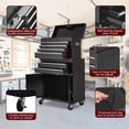 thumbnail image 3 of Yiwa 8-Drawer Tool Chest, Tool Box Organizer w/Lockable Wheels & Detachable Top & Adjustable Shelf, Toolbox for Workshop Garage, 3 of 7