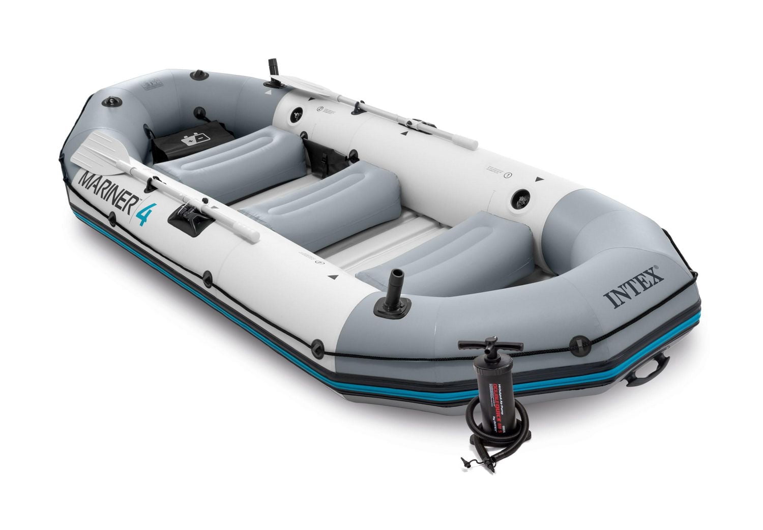 Intex Mariner™ 4 Ensemble de bateau gonflable pour radeau/lac canot