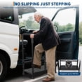 thumbnail image 3 of Yiwa Heavy Duty Dual Step Stool, 200kg Capacity Foot Ladder for Kitchen, Bedside, Car, RV, and Bathtub Use, 3 of 8