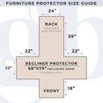 thumbnail image 4 of Patchwork Scalloped Printed Furniture Protector. Stain Resistant Recliner Cover. (Recliner, Burgundy), 4 of 4