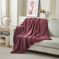 thumbnail image 5 of Mainstays Velvet Plush Throw,size:50X60",Solid Wine Color, 5 of 5