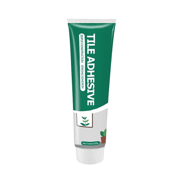 JilgTeok 2 Packs 220ml Tile Adhesive for Loose Tiles Strong Bonding Waterproof Wall Tile Repair Glue for Ceramic Porcelain Stone Backing Adhesive Easy to Use