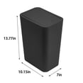 thumbnail image 3 of Dvkptbk bathroom trash can Bathroom Trash Can with Lid, Small Garbage Can with Press Lid, Plastic Wastebasket with Popup Lid for Toilet, Office, Bedroom, Living Room, 3 of 8