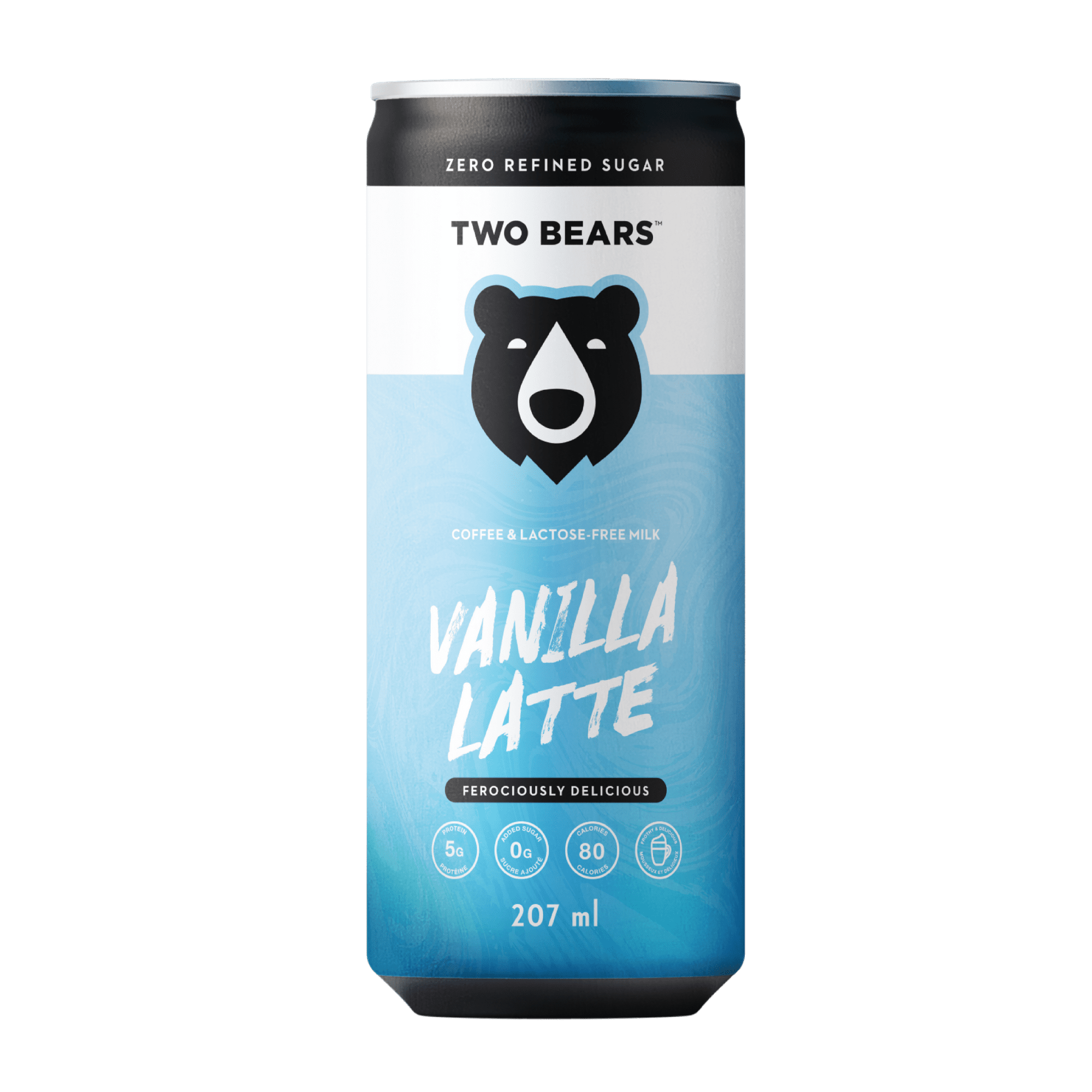 TWO BEARS Vanilla Dairy Latte, 207ml