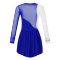 thumbnail image 4 of Ocealan Robe de Danse Ballet en Strass pour Filles Enfants Robe de Gymnastique Patinage Artistique Justaucorps de Danse Ballet Bleu Royal 12, 4 of 5