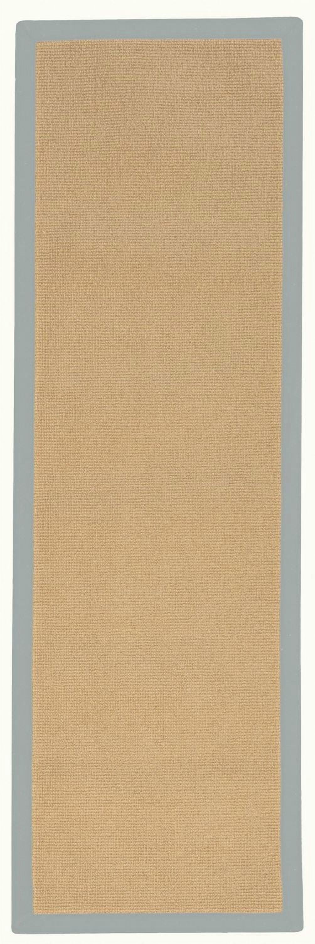Tapis de couloir Athena sisal et bleu glacier 2 pi 6 po x 8 pi