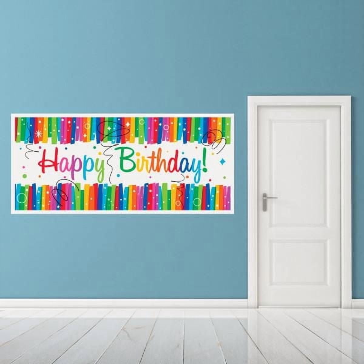 Unique Party Favors Bannière Géante Joyeux Anniversaire