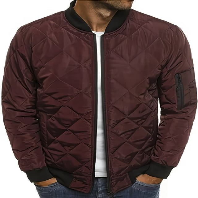 Blouson Bombardier pour Hommes Décontracté Automne Hiver Veste et Manteaux Style Militaire
