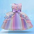 thumbnail image 1 of Robes pour Filles Robe Rose Brodée pour Petites Filles Superposée Transparente Robe de Fête pour Tout-Petits et Enfants pour Concours, 1 of 4