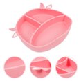 thumbnail image 2 of 1Pc Silicone Children Food Service Plate Suction Food Plate Household Dish, 2 of 4