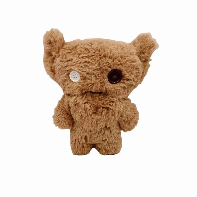 Fuggler Ugly Cute Monster Plush Toy - Funny Asymmetrical Eyes & Button Design, Soft Stuffed Animal