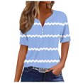 thumbnail image 1 of Birdeem Blouses pour Femmes T-Shirt Col en V Couleur Unie, 1 of 12