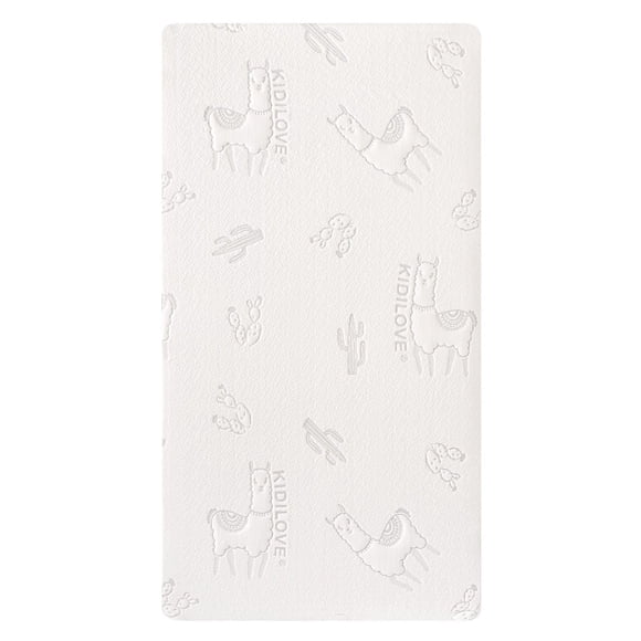 KidiLove Snugness 5" Baby and Toddler Bed Foam Mattress With Tencel Cover In White