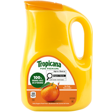 Tropicana 100 % Pur Jus d'Orange Sans Pulpe