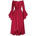 thumbnail image 2 of UPPADA Liquidation Robes d'Invitée de Mariage à Manches Évasées pour Femmes Robe de Cocktail Chic Robes de Bal d'Hiver Robes de Cocktail Formelles Robes à Fleurs pour Femmes, 2 of 5