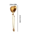 thumbnail image 3 of Stainless Steel Tea Infuser – Heart Shape Snap Closure Mesh Ball Strainer, 1.69 in x 6.02 in, 3 of 3