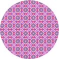 thumbnail image 1 of Ahgly Tapis Rond Lavable en Machine Intérieur Transitionnel Orchidée Violet, 3 Pieds Rond, 1 of 7