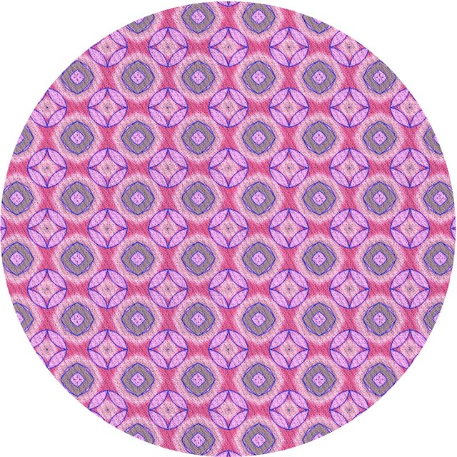Ahgly Tapis Rond Lavable en Machine Intérieur Transitionnel Orchidée Violet, 3 Pieds Rond