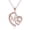 Rose Gold-RG, variant on TIMIFIS Necklace Exquisite Women's Gold Silver Rose Gold Mom's Love Shaped Diamond Necklace - Summer