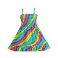 thumbnail image 1 of Robe Fille Arc-en-Ciel à Smocks, Dos Nu, Vêtements pour Enfants 2-3 Ans, 1 of 5